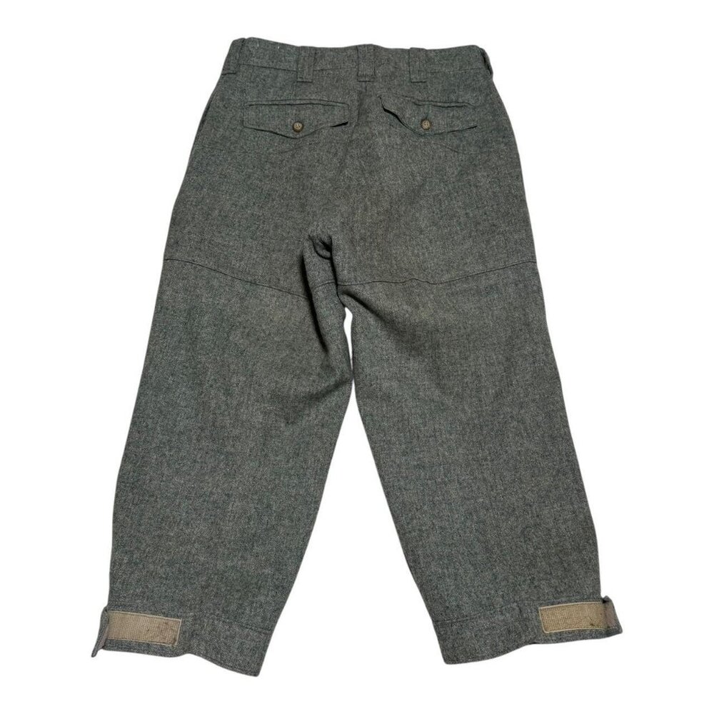 Vintage Woolrich Talon Zipper Green Gray‎ Wool Blend Pants Women's 28.5x20.5